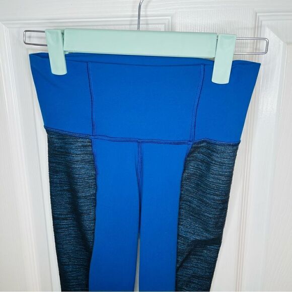Lululemon Barre Pulse Pant (Regular) Blue/Reversible Slub Limitless Blue 2 - Picture 4 of 12